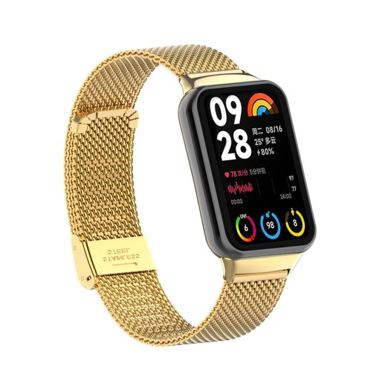 Fine Mesh Buckle Metal Stainless Steel Watch Band