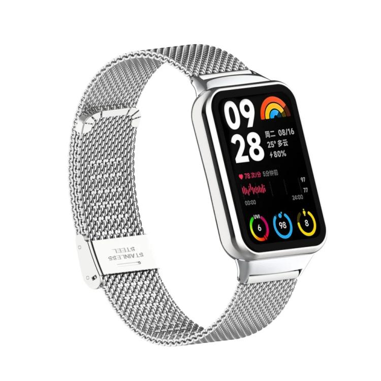 Fine Mesh Buckle Metal Stainless Steel Watch Band