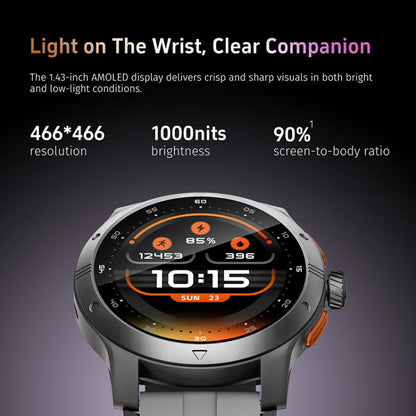 GTR5 1.43 inch AMOLED Screen Urban Fitness Smart Watch IP68 Support Heart Rate Monitoring