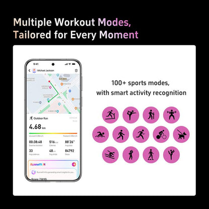 GTR5 1.43 inch AMOLED Screen Urban Fitness Smart Watch IP68 Support Heart Rate Monitoring