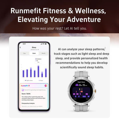 GTR6 1.43 inch AMOLED Screen Urban Runner Smart Watch IP68 Support Heart Rate Monitoring