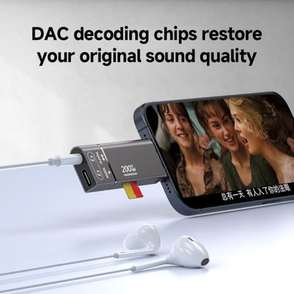 200MB 4 in 1 3.5mm+PD Overclocking Multi-functional High-speed Card Reader