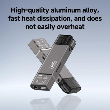 200MB 4 in 1 3.5mm+PD Overclocking Multi-functional High-speed Card Reader