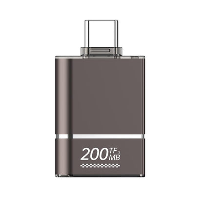 200MB Type-C to TF Overclocking High-speed Card Reader