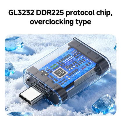 200MB Type-C to TF Overclocking High-speed Card Reader