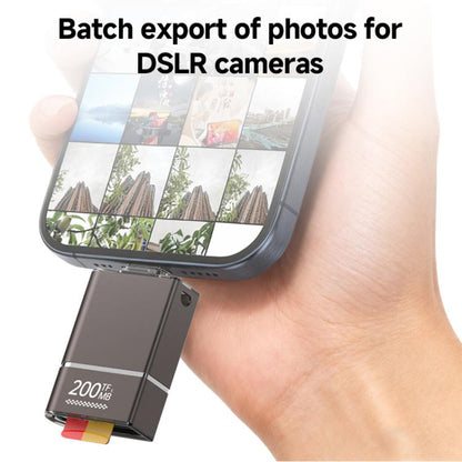 200MB Type-C to TF Overclocking High-speed Card Reader