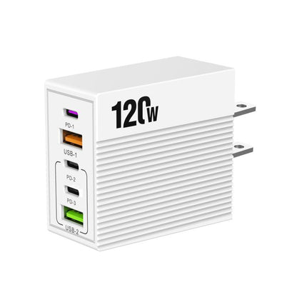 ADC-F007 120W 3xType-C Dual USB Multi-Port Charger