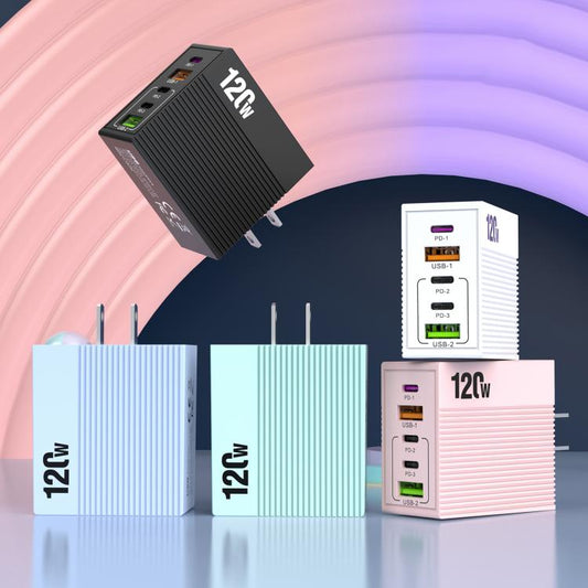 ADC-F007 120W 3xType-C Dual USB Multi-Port Charger