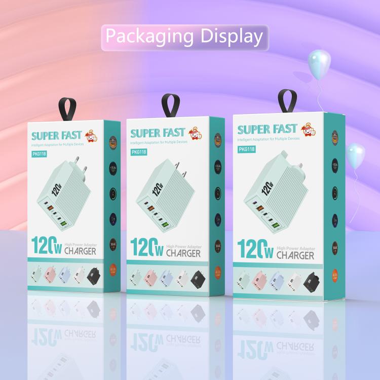 ADC-F007 120W 3xType-C Dual USB Multi-Port Charger