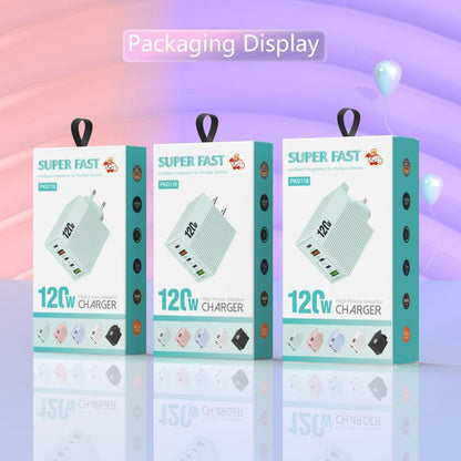 ADC-F007 120W 3xType-C Dual USB Multi-Port Charger