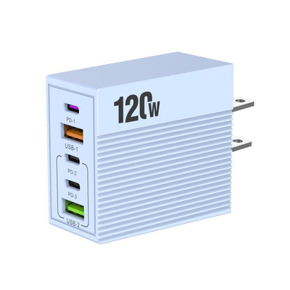 ADC-F007 120W 3xType-C Dual USB Multi-Port Charger