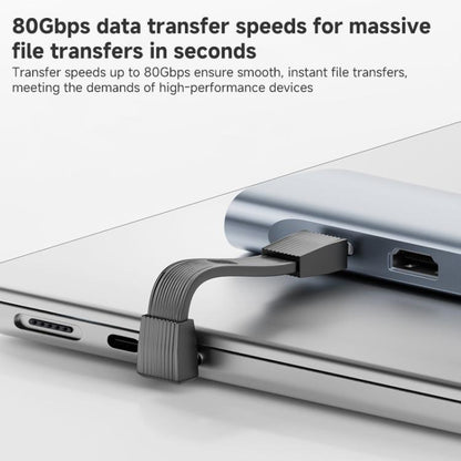67mm 240W 8K 80Gbps Type-C to Type-C For Thunderbolt 4 Full Function Data Cable