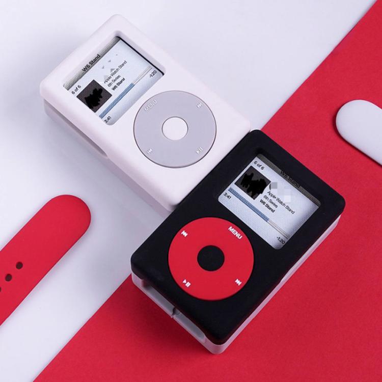 For Apple Watch ZX-ZJ04 MP3-Style Silicone Charging Stand Base