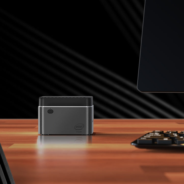 GMK NucBox Windows 10 System Mini PC, Intel Celeron J4125 Quad Core 64bit 14nm 2GHz-2.7GHz, Support WiFi & Bluetooth & RJ45,, 8GB+128GB,EU Plug