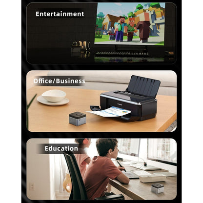 GMK NucBox Windows 10 System Mini PC, Intel Celeron J4125 Quad Core 64bit 14nm 2GHz-2.7GHz, Support WiFi & Bluetooth & RJ45,, 8GB+128GB,EU Plug