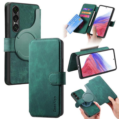 CaseNeo MagSafe RFID Anti-theft Retro Leather Phone Case, For Sony Xperia 1 VIII, For Sony Xperia 10 VII, For Sony Xperia 1 VII