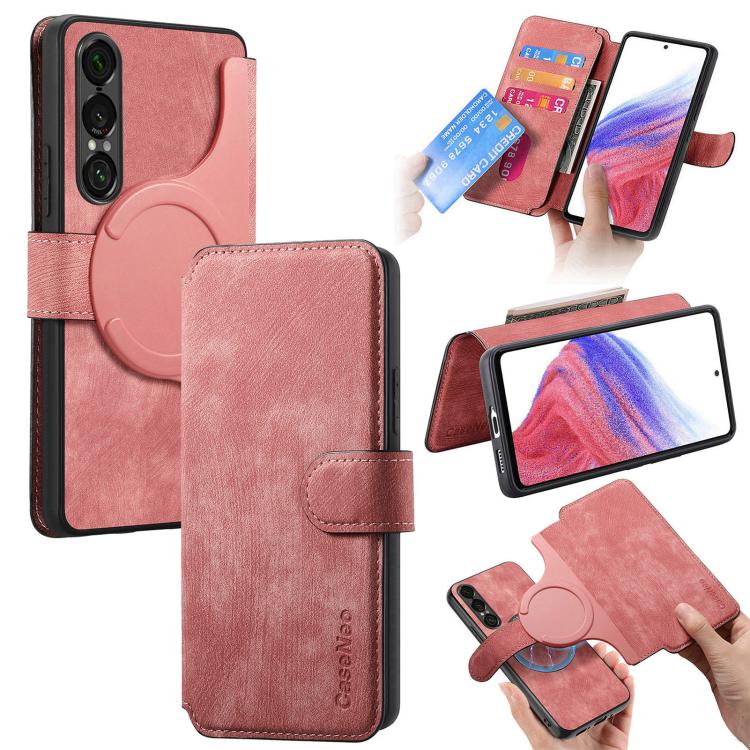 CaseNeo MagSafe RFID Anti-theft Retro Leather Phone Case, For Sony Xperia 1 VIII, For Sony Xperia 10 VII, For Sony Xperia 1 VII