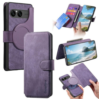 CaseNeo MagSafe RFID Anti-theft Retro Leather Phone Case, For Sony Xperia 1 VIII, For Sony Xperia 10 VII, For Sony Xperia 1 VII