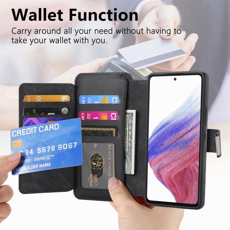CaseNeo MagSafe RFID Anti-theft Zipper Wallet Retro Leather Phone Case, For Nothing CMF Phone 2 Pro, For Nothing Phone 3a
