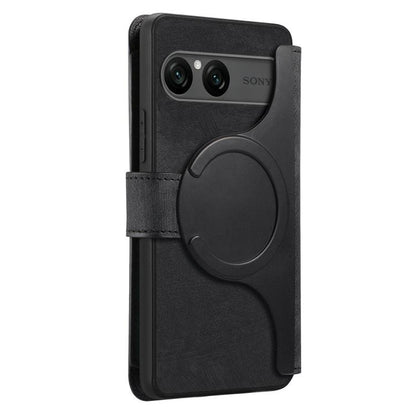CaseNeo MagSafe RFID Anti-theft Zipper Wallet Retro Leather Phone Case, For Sony Xperia 10 VII, For Sony Xperia 1 VII