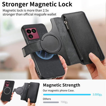 CaseNeo MagSafe RFID Anti-theft Zipper Wallet Retro Leather Phone Case, For Sony Xperia 1 VIII, For Sony Xperia 10 VII, For Sony Xperia 1 VII