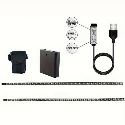 Skateboard RGB Ambient Light Strip with Battery Box, 0.5m