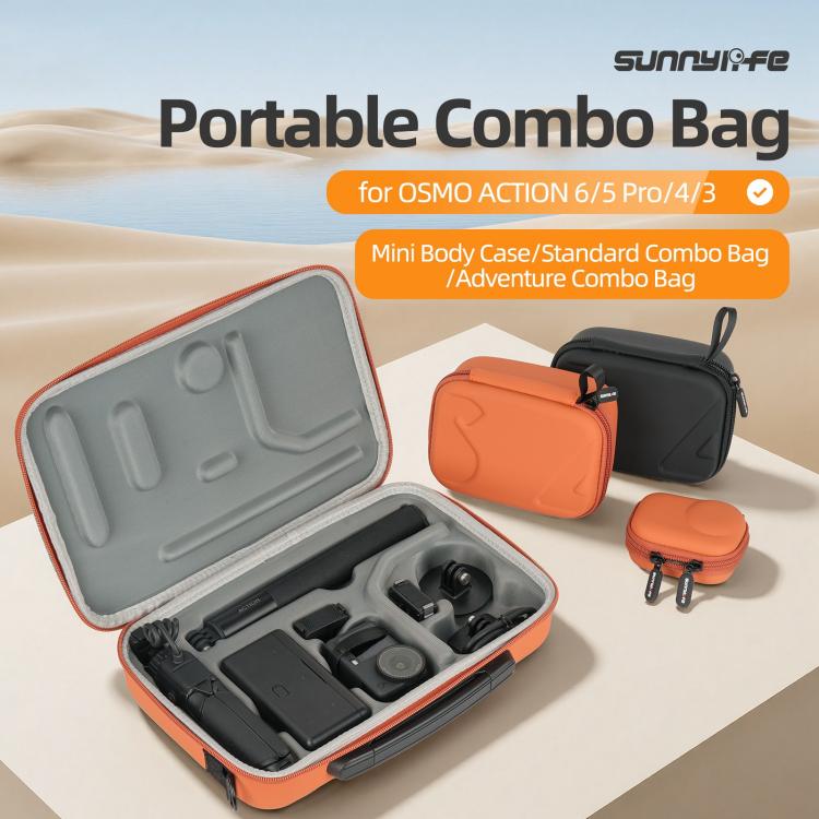 For DJI Osmo Action 6 / 5 Pro / 4 / 3 Sunnylife Portable Carrying Storage Box