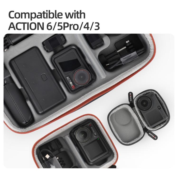 For DJI Osmo Action 6 / 5 Pro / 4 / 3 Sunnylife Portable Carrying Storage Box