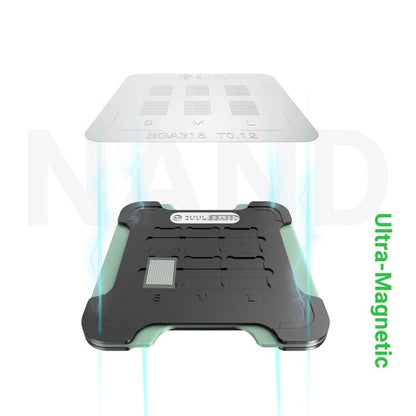 2UUL BH16 NAND REBALL BASE Magnetic Dual-Sided Reballing Platform Set, 2UUL BH16