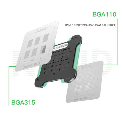 2UUL BH16 NAND REBALL BASE Magnetic Dual-Sided Reballing Platform Set, 2UUL BH16
