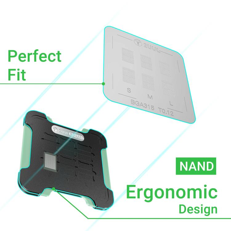 2UUL BH16 NAND REBALL BASE Magnetic Dual-Sided Reballing Platform Set, 2UUL BH16