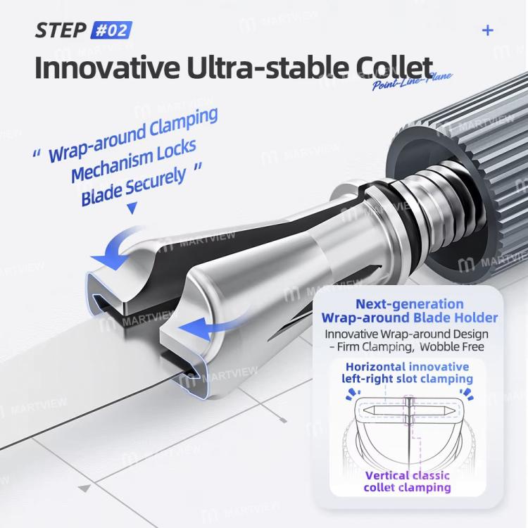 Qianli Dot Line Flatness Non-Slip Wear-Resistant Double-Ended Extra Stable Knife Handle, Qianli Dot Line Flatness Knife Handle