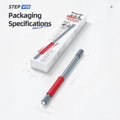 Qianli Dot Line Flatness Non-Slip Wear-Resistant Double-Ended Extra Stable Knife Handle, Qianli Dot Line Flatness Knife Handle