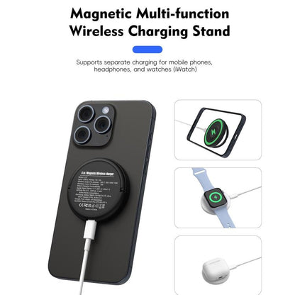 15W Multi-function Magnetic Wireless Charg with Fold Stand
