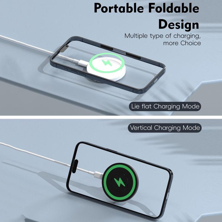 15W Multi-function Magnetic Wireless Charg with Fold Stand