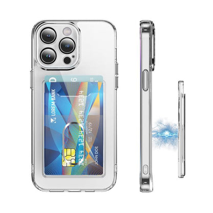 Vertical Card Slots Type B MagSafe Magnetic Ring Phone Back Sticker Card Holders