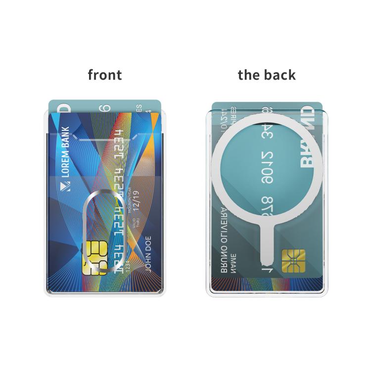 Vertical Card Slots Type B MagSafe Magnetic Ring Phone Back Sticker Card Holders