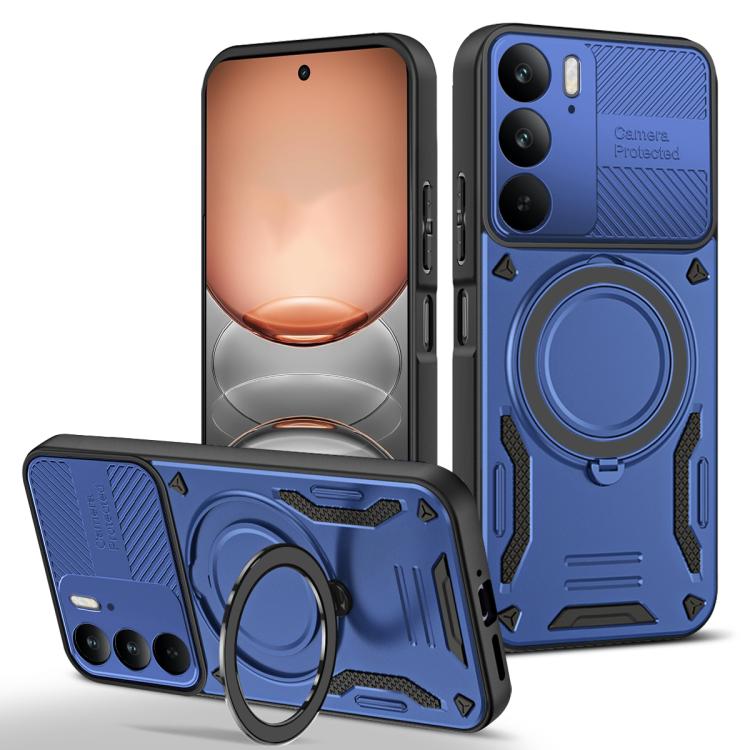 MagSafe 2 in 1 TPU Phone Case with Rotating Holder, For Realme C85 Pro 4G, For Realme 15 5G / 15 Pro 5G, For Realme C75 5G / 4G