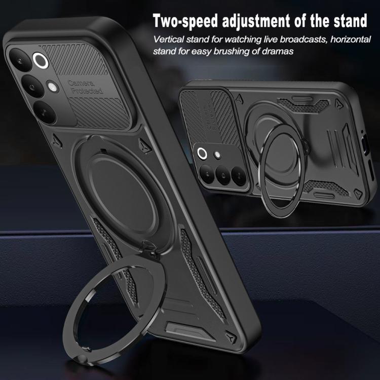 MagSafe 2 in 1 TPU Phone Case with Rotating Holder, For Realme C85 Pro 4G, For Realme 15 5G / 15 Pro 5G, For Realme C75 5G / 4G