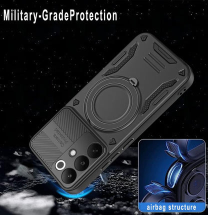 MagSafe 2 in 1 TPU Phone Case with Rotating Holder, For Realme C85 Pro 4G, For Realme 15 5G / 15 Pro 5G, For Realme C75 5G / 4G