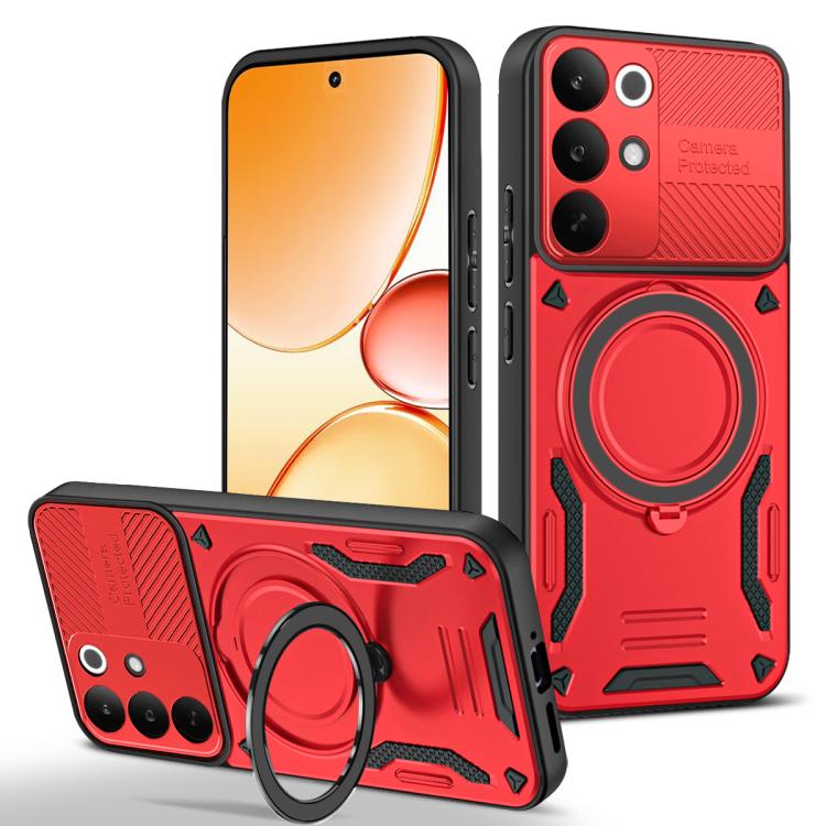 MagSafe 2 in 1 TPU Phone Case with Rotating Holder, For Realme C85 Pro 4G, For Realme 15 5G / 15 Pro 5G, For Realme C75 5G / 4G