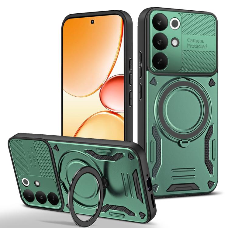MagSafe 2 in 1 TPU Phone Case with Rotating Holder, For Realme C85 Pro 4G, For Realme 15 5G / 15 Pro 5G, For Realme C75 5G / 4G