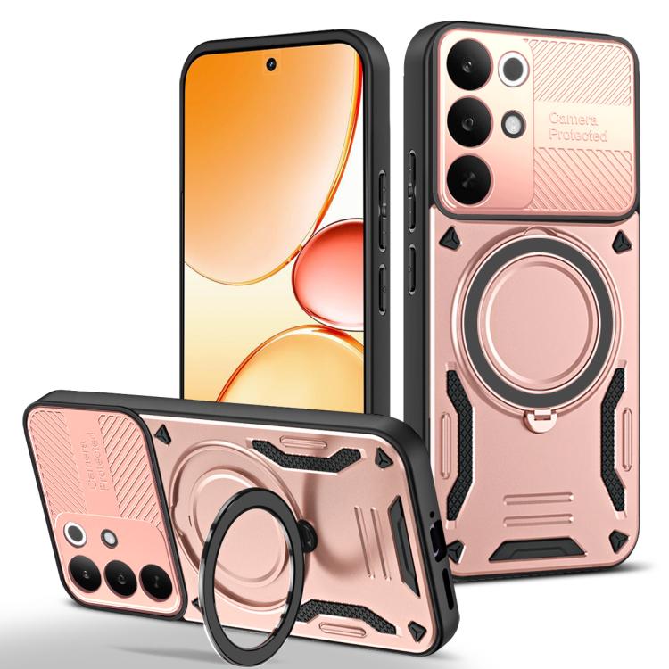 MagSafe 2 in 1 TPU Phone Case with Rotating Holder, For Realme C85 Pro 4G, For Realme 15 5G / 15 Pro 5G, For Realme C75 5G / 4G