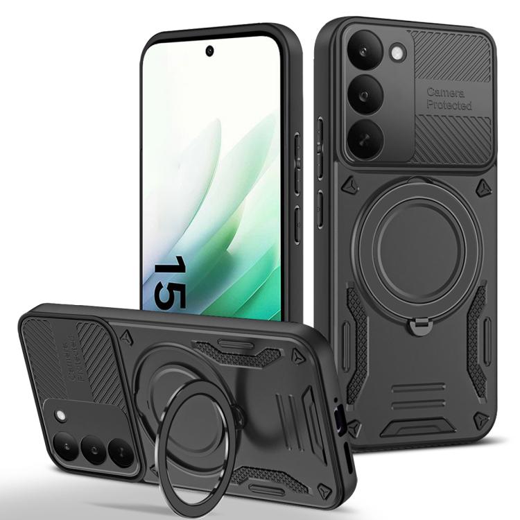 MagSafe 2 in 1 TPU Phone Case with Rotating Holder, For Realme C85 Pro 4G, For Realme 15 5G / 15 Pro 5G, For Realme C75 5G / 4G