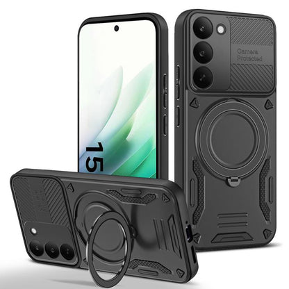 MagSafe 2 in 1 TPU Phone Case with Rotating Holder, For Realme C85 Pro 4G, For Realme 15 5G / 15 Pro 5G, For Realme C75 5G / 4G