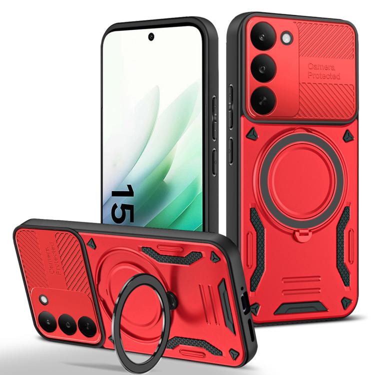 MagSafe 2 in 1 TPU Phone Case with Rotating Holder, For Realme C85 Pro 4G, For Realme 15 5G / 15 Pro 5G, For Realme C75 5G / 4G