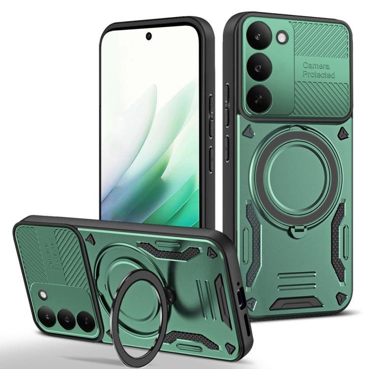 MagSafe 2 in 1 TPU Phone Case with Rotating Holder, For Realme C85 Pro 4G, For Realme 15 5G / 15 Pro 5G, For Realme C75 5G / 4G
