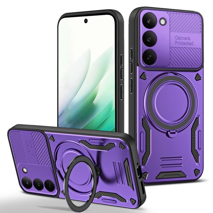 MagSafe 2 in 1 TPU Phone Case with Rotating Holder, For Realme C85 Pro 4G, For Realme 15 5G / 15 Pro 5G, For Realme C75 5G / 4G