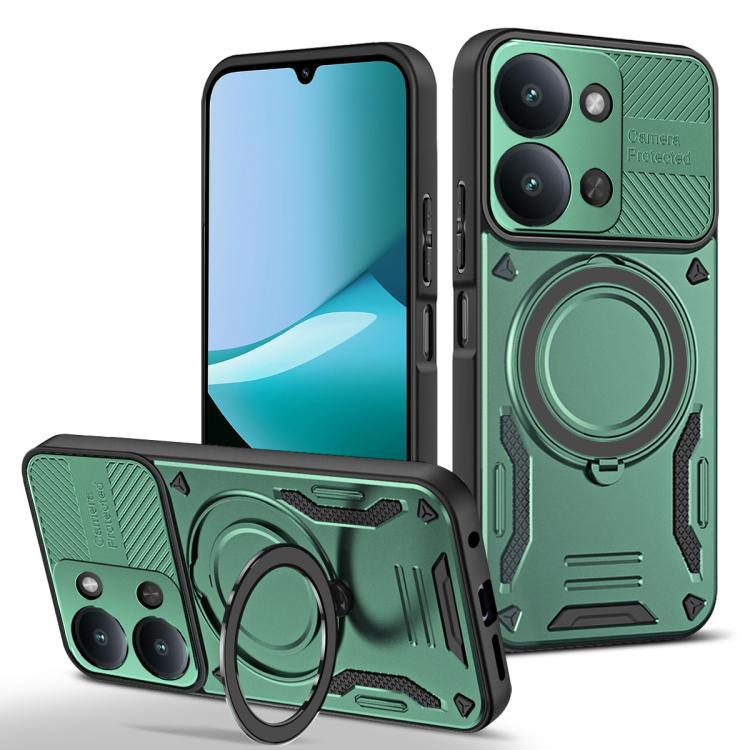 MagSafe 2 in 1 TPU Phone Case with Rotating Holder, For Redmi K90 Pro Max / Poco F8 Ultra 5G, For Redmi K90 / Poco F8 Pro 5G, For Redmi 15C 5G / 4G EU 173mm, For Redmi A5 4G 173.3mm, For Redmi 14C 5G / 4G, For Redmi Note 14 Pro+ 5G