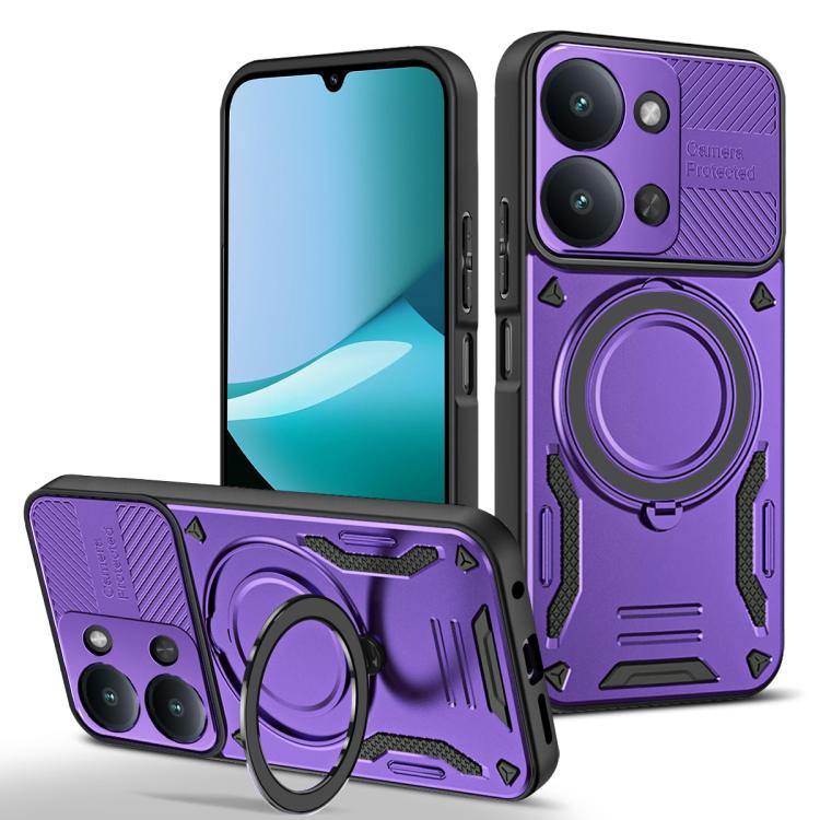 MagSafe 2 in 1 TPU Phone Case with Rotating Holder, For Redmi K90 Pro Max / Poco F8 Ultra 5G, For Redmi K90 / Poco F8 Pro 5G, For Redmi 15C 5G / 4G EU 173mm, For Redmi A5 4G 173.3mm, For Redmi 14C 5G / 4G, For Redmi Note 14 Pro+ 5G